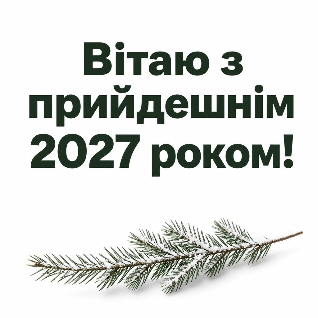 привітання з прийдешнім новим роком 2025