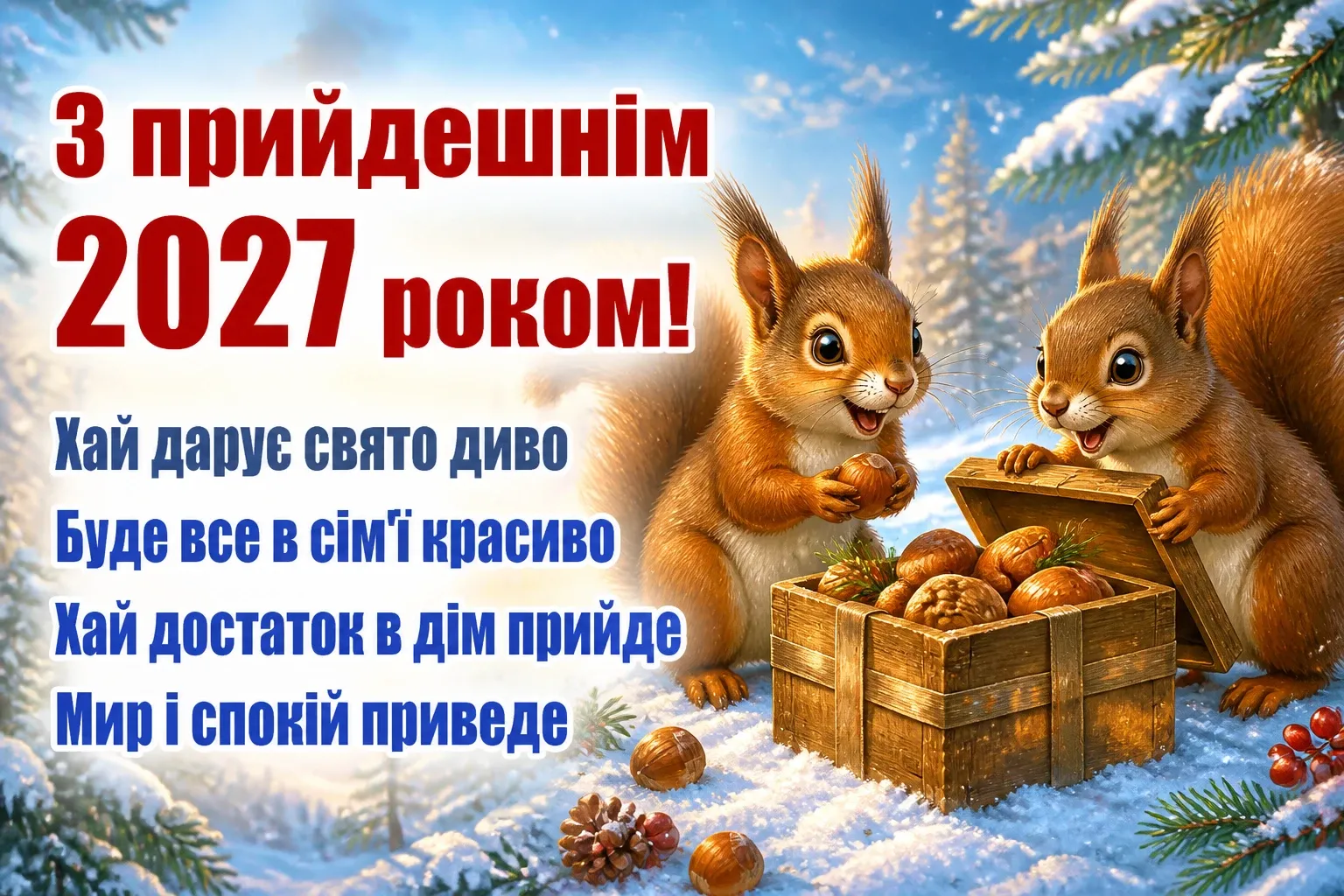 привітання з прийдешнім новим роком 2025