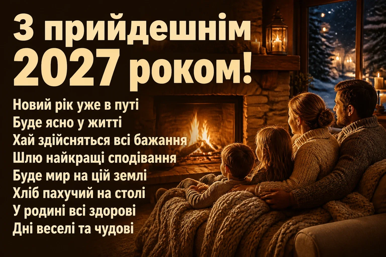 привітання з прийдешнім новим роком 2025