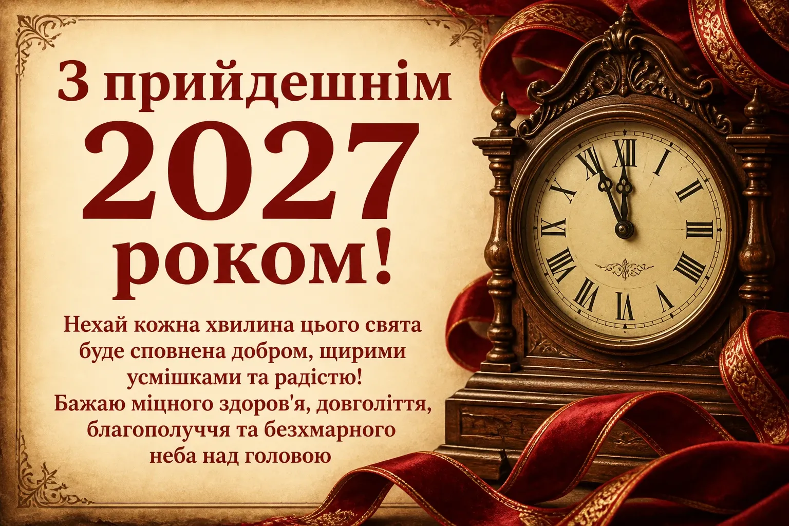 привітання з прийдешнім новим роком 2025