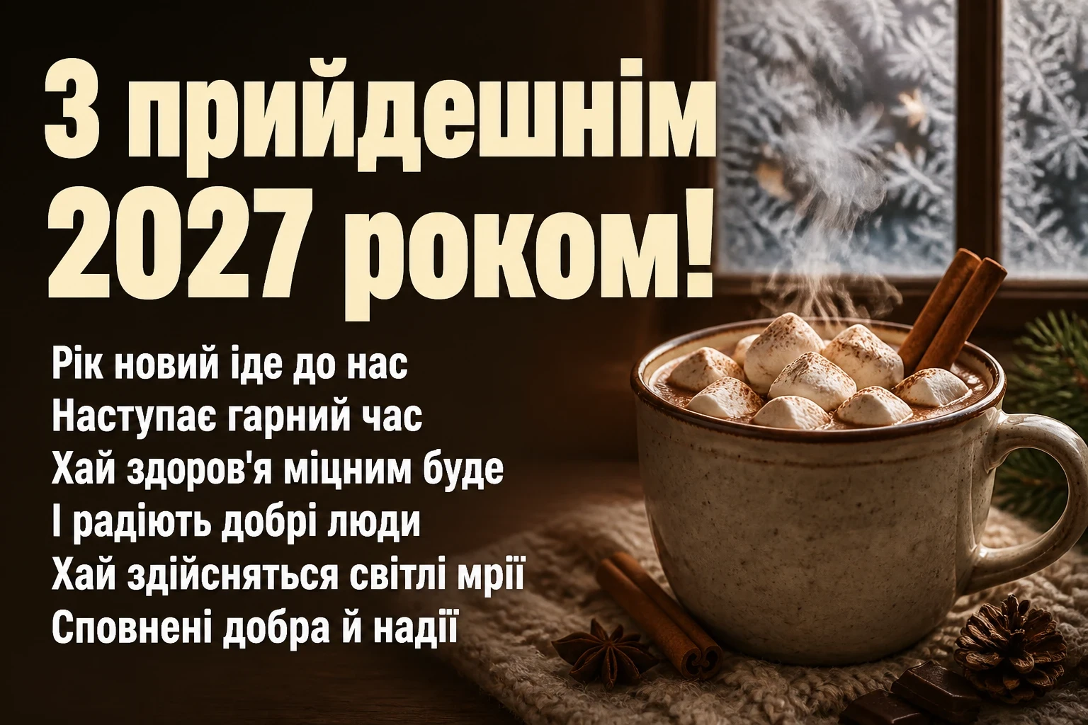 привітання з прийдешнім новим роком 2025