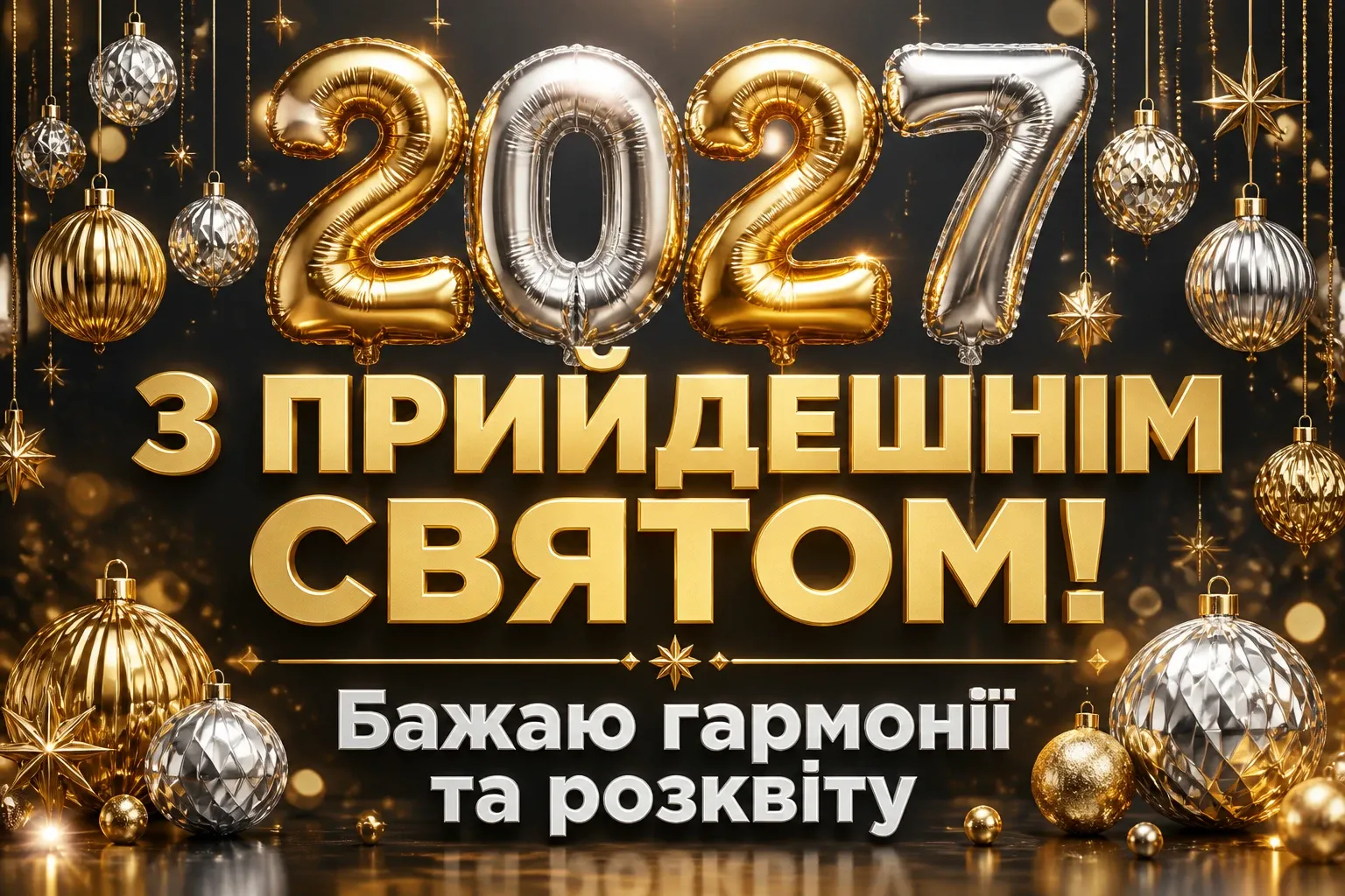 привітання з прийдешнім новим роком 2025