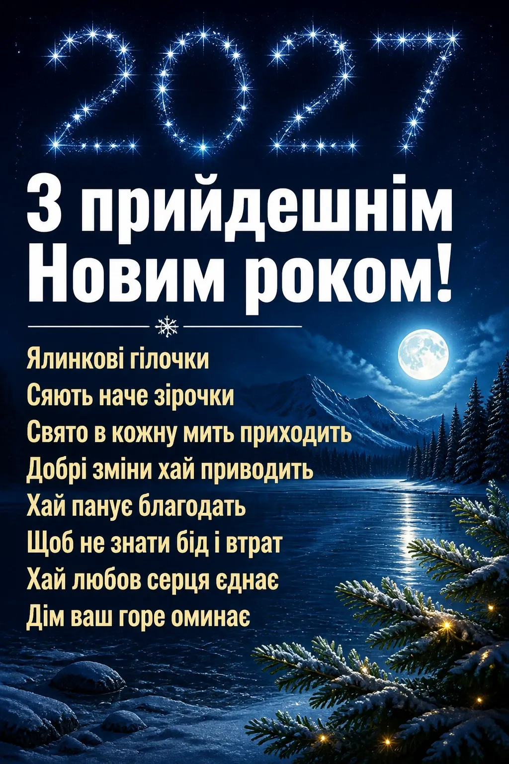 привітання з прийдешнім новим роком 2025