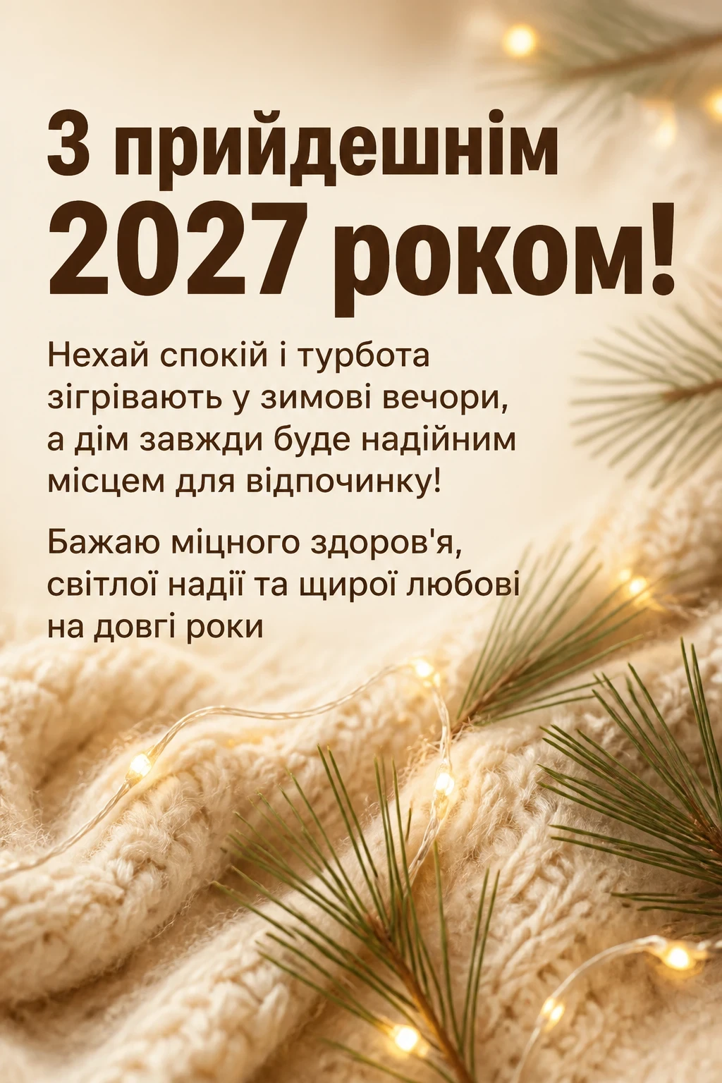 привітання з прийдешнім новим роком 2025