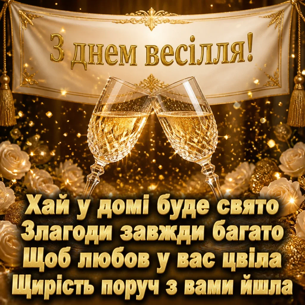 гарне привітання на весілля від мами своїми словами