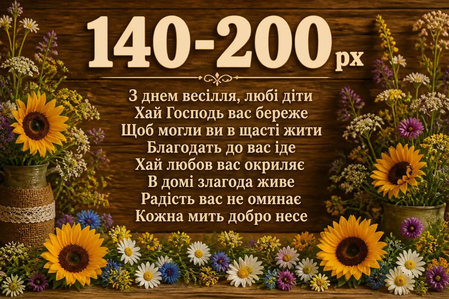 гарне привітання на весілля від мами своїми словами
