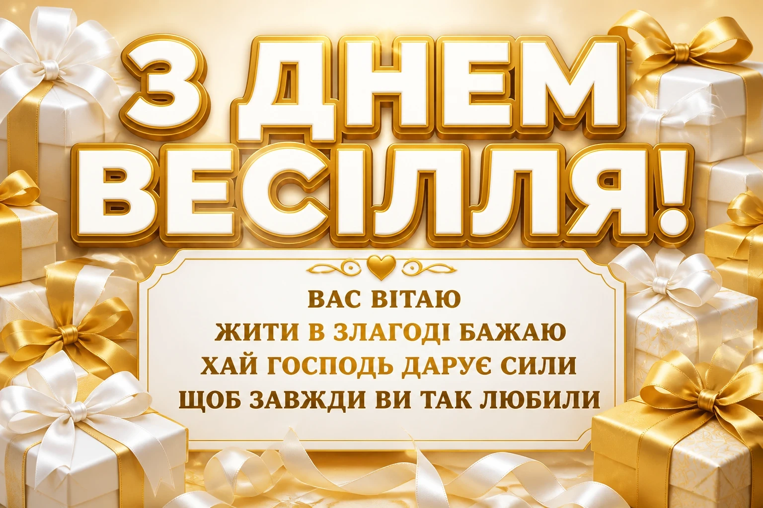 гарне привітання на весілля від мами своїми словами