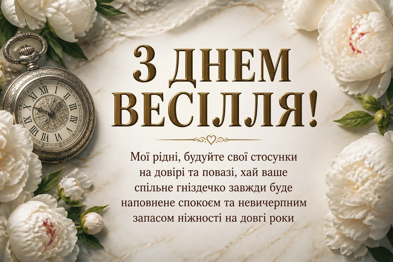 гарне привітання на весілля від мами своїми словами