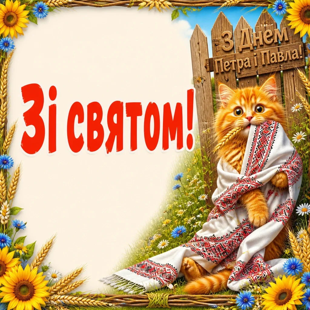 привітання з петром і павлом
