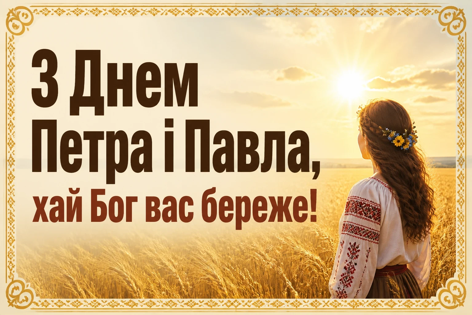 привітання з петром і павлом