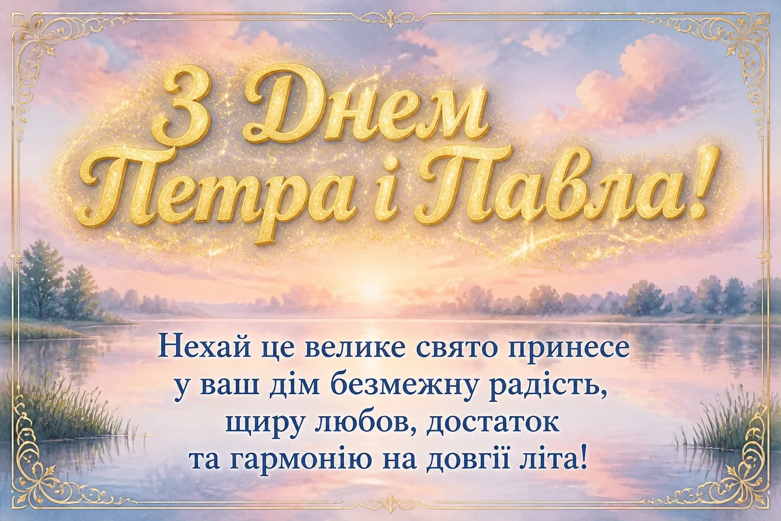 привітання з петром і павлом