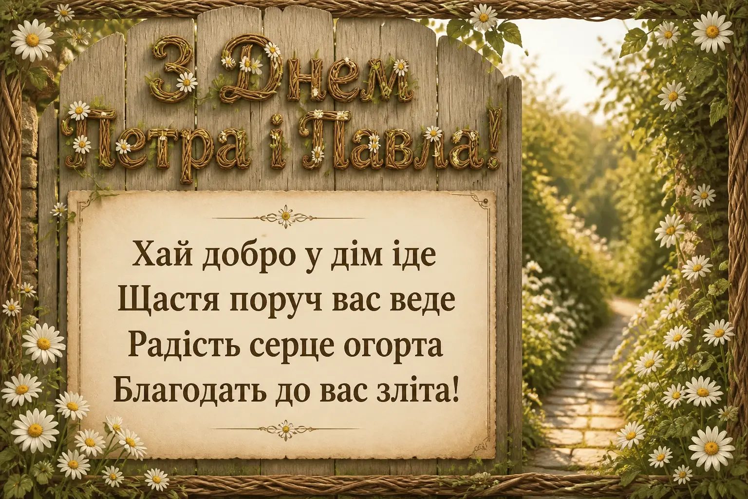 привітання з петром і павлом