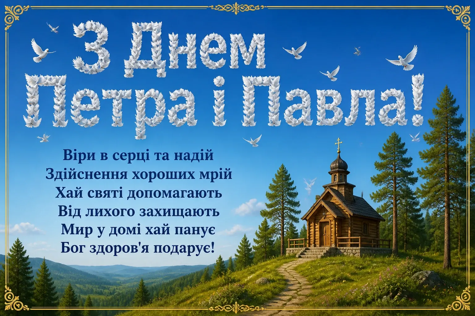 привітання з петром і павлом