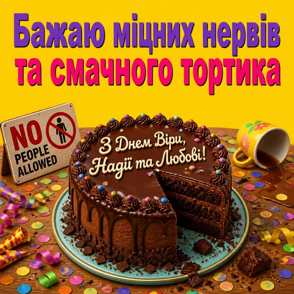 привітання з днем ангела віри надії любові