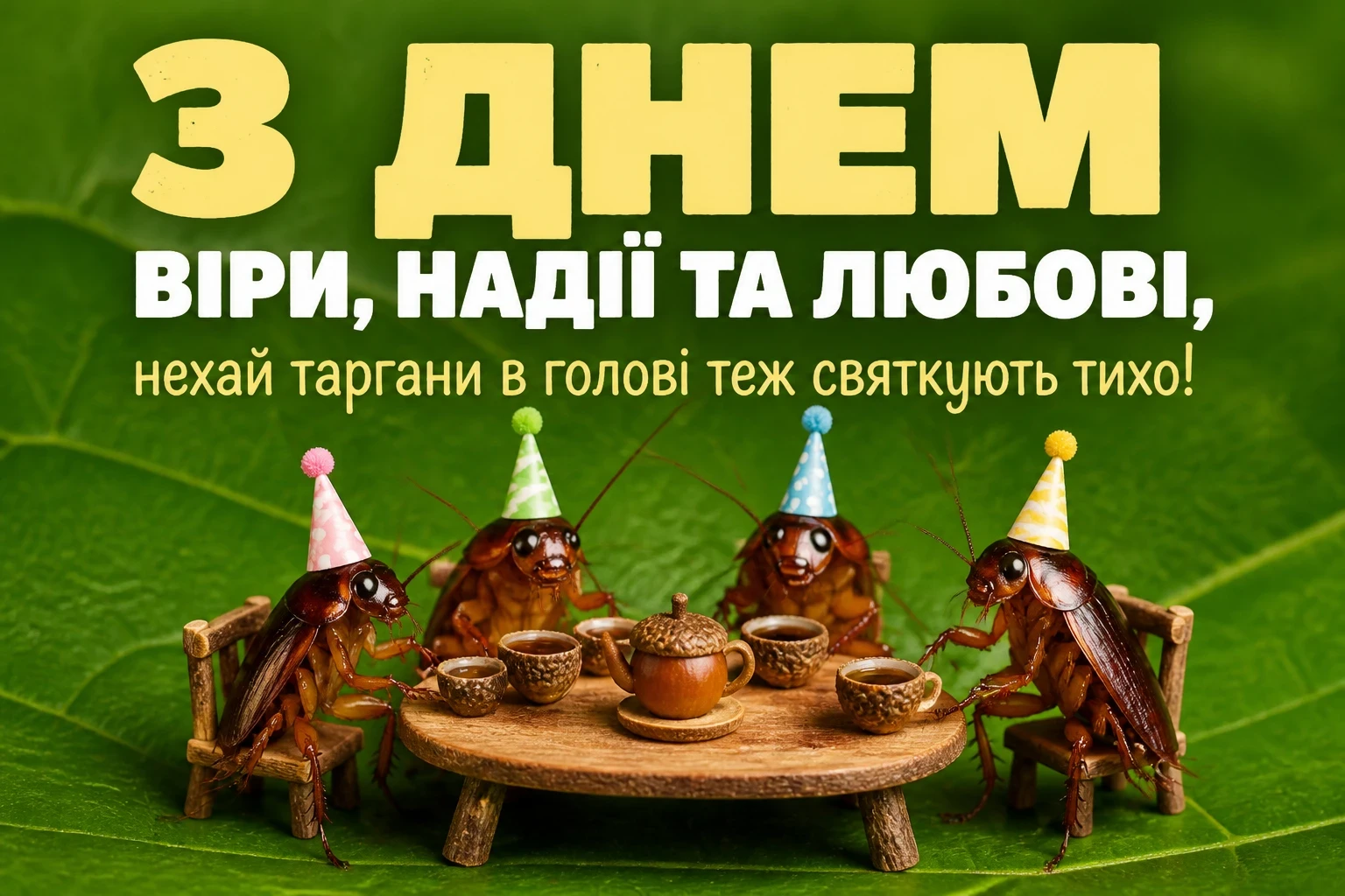 привітання з днем ангела віри надії любові