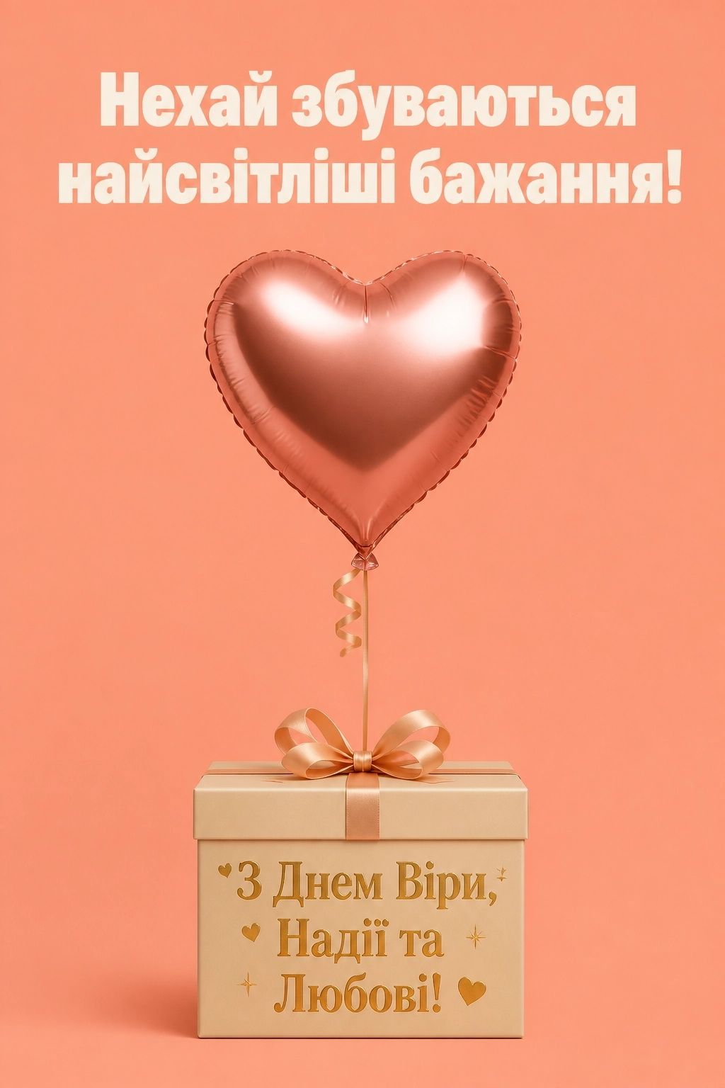 привітання з днем ангела віри надії любові