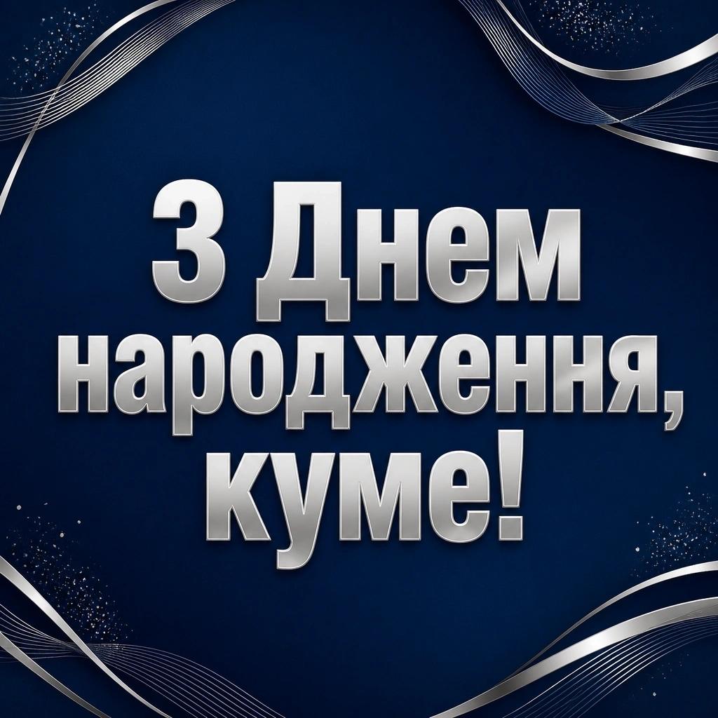 сучасне привітання кум з днем народження кумець