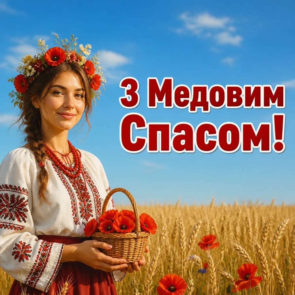 привітання з медовим спасом на українській мові