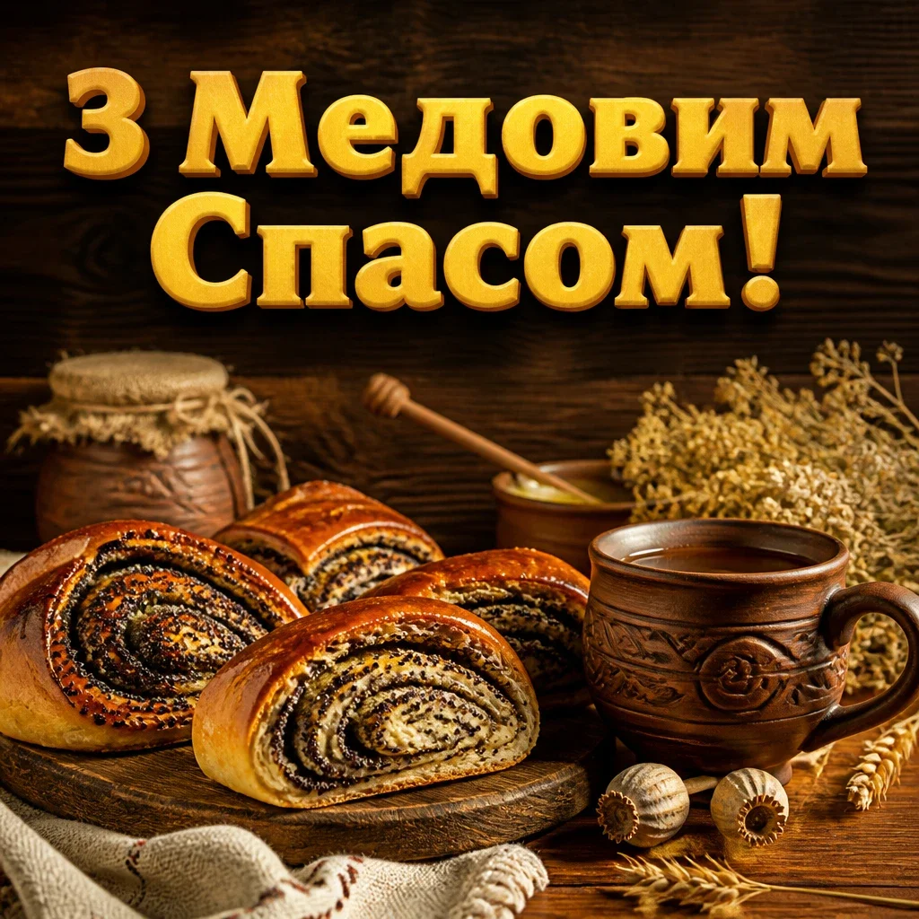 привітання з медовим спасом на українській мові