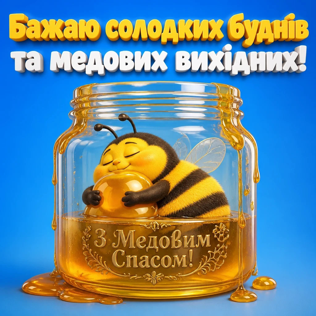 привітання з медовим спасом на українській мові