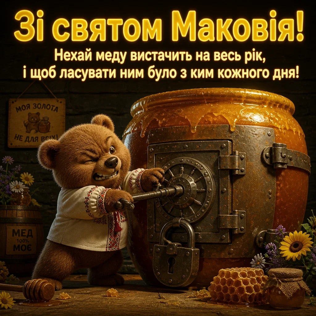 привітання з медовим спасом на українській мові