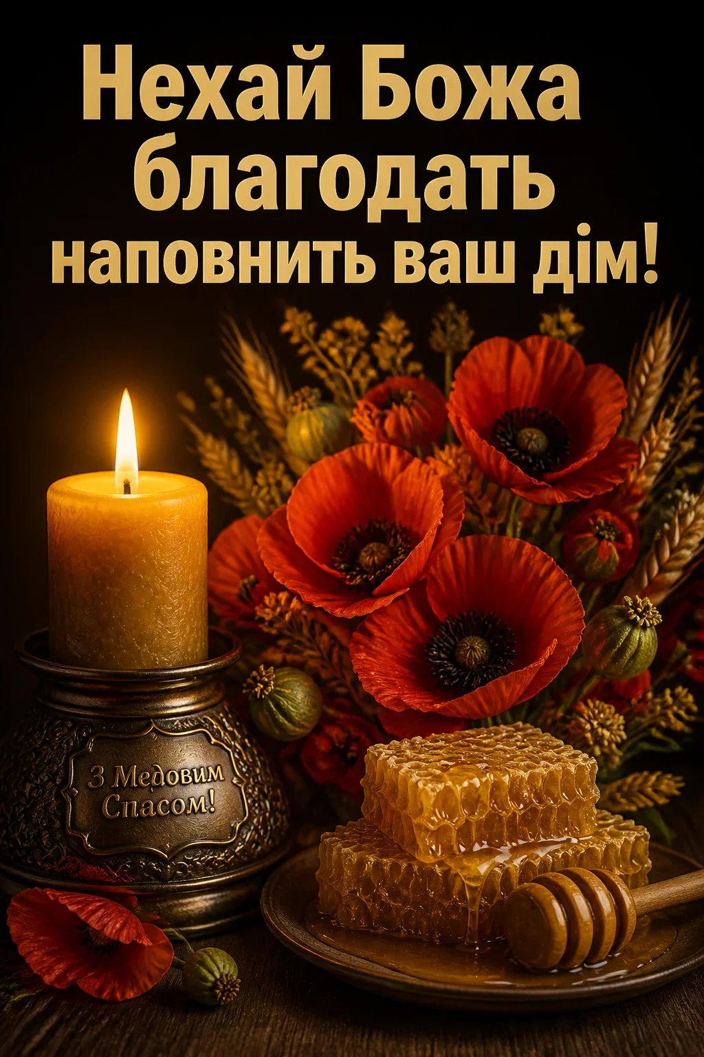 привітання з медовим спасом на українській мові