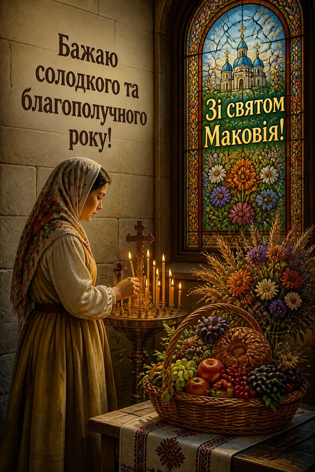 привітання з медовим спасом на українській мові