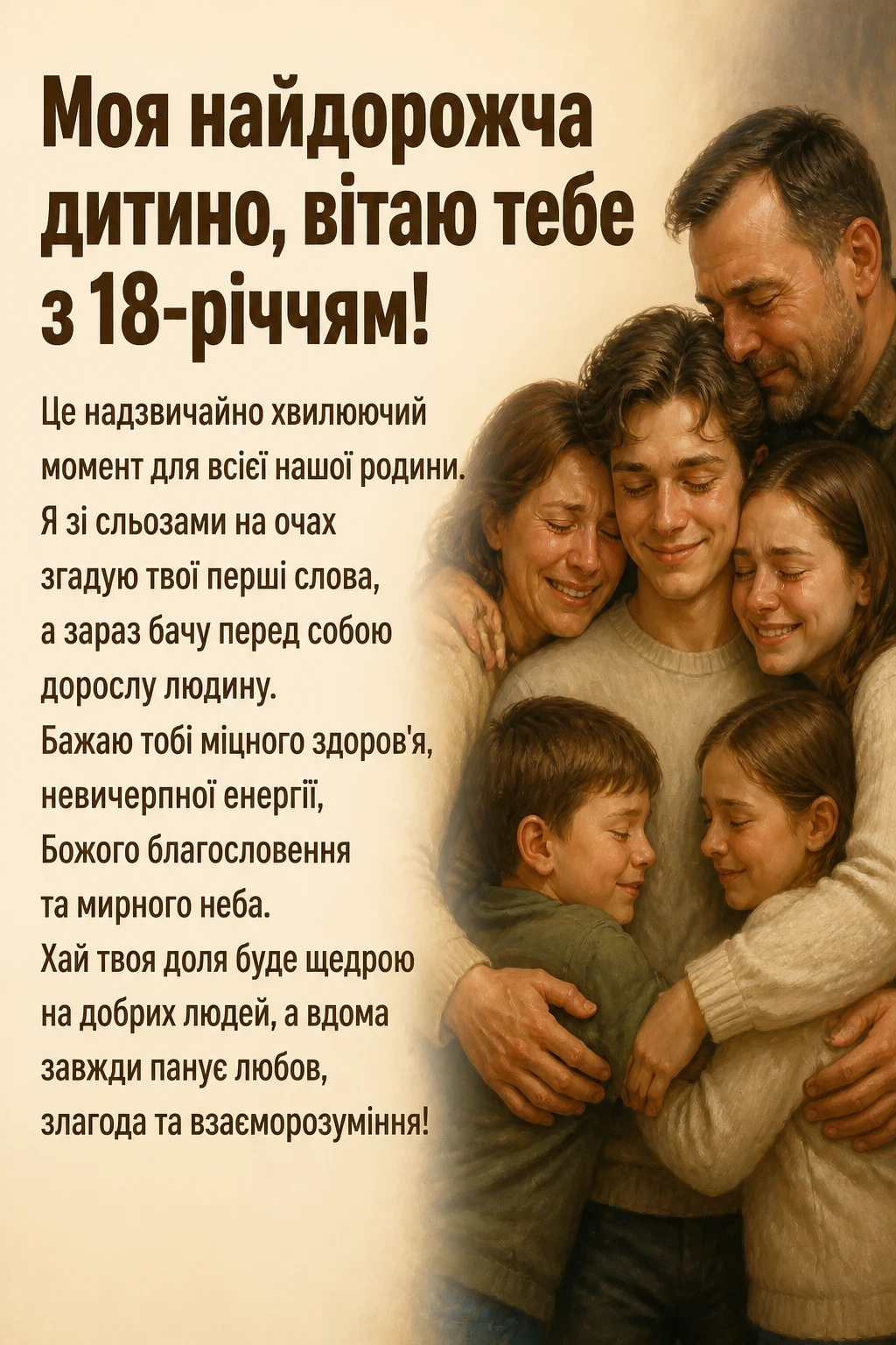 привітання з 18 річчям своїми словами, до сліз привітання з 18 річчям своїми словами, до сліз