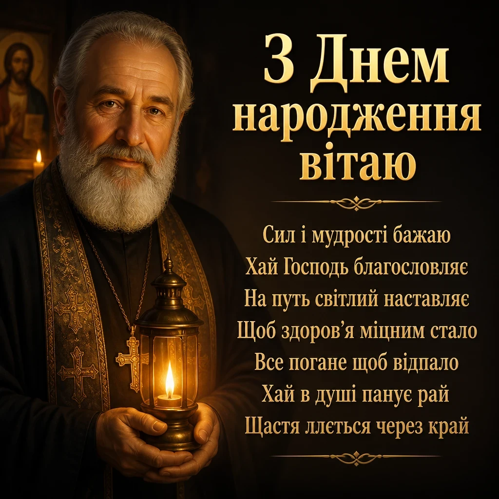привітання священика з днем народження привітання священика з днем народження