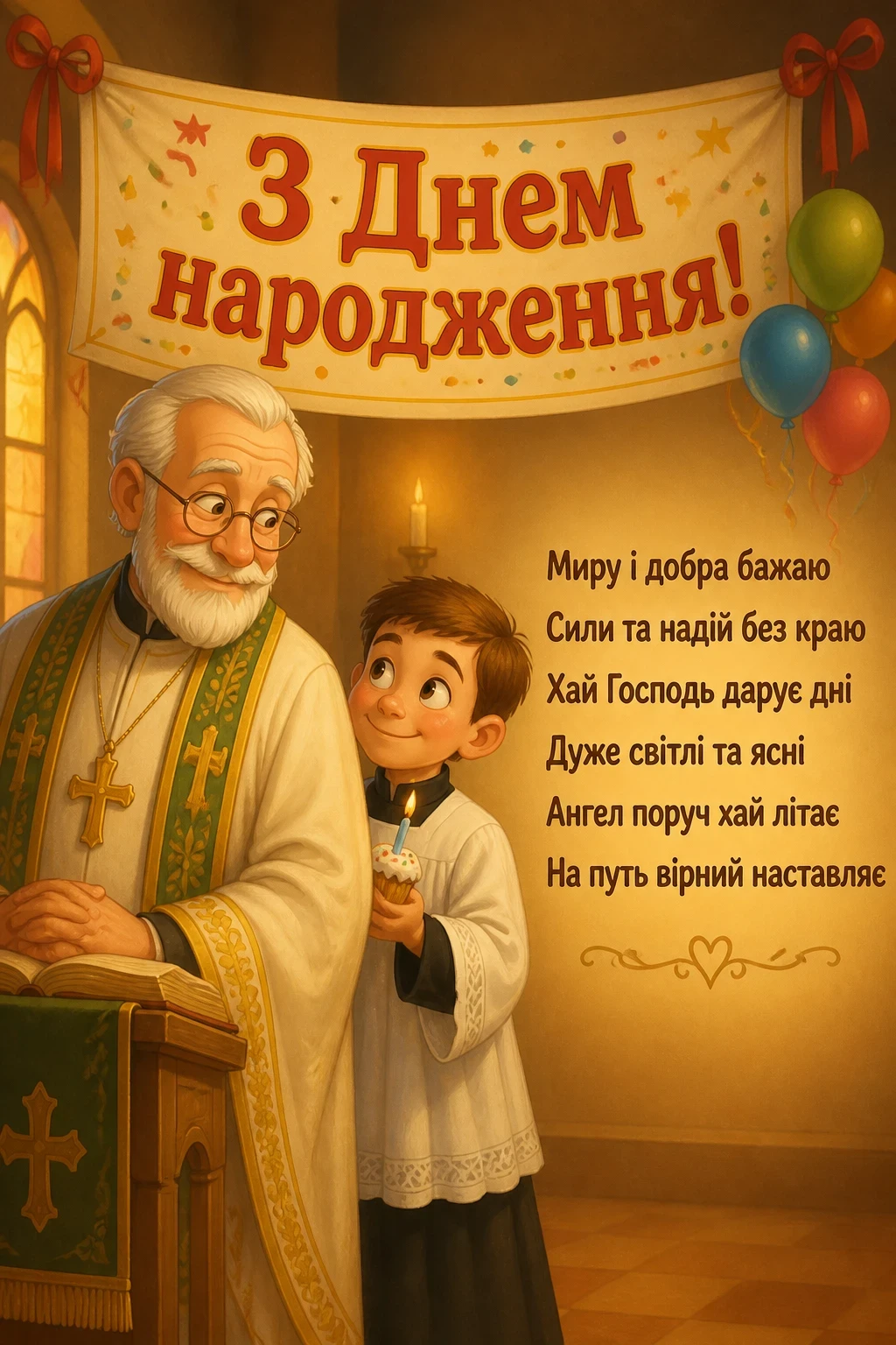 привітання священика з днем народження привітання священика з днем народження